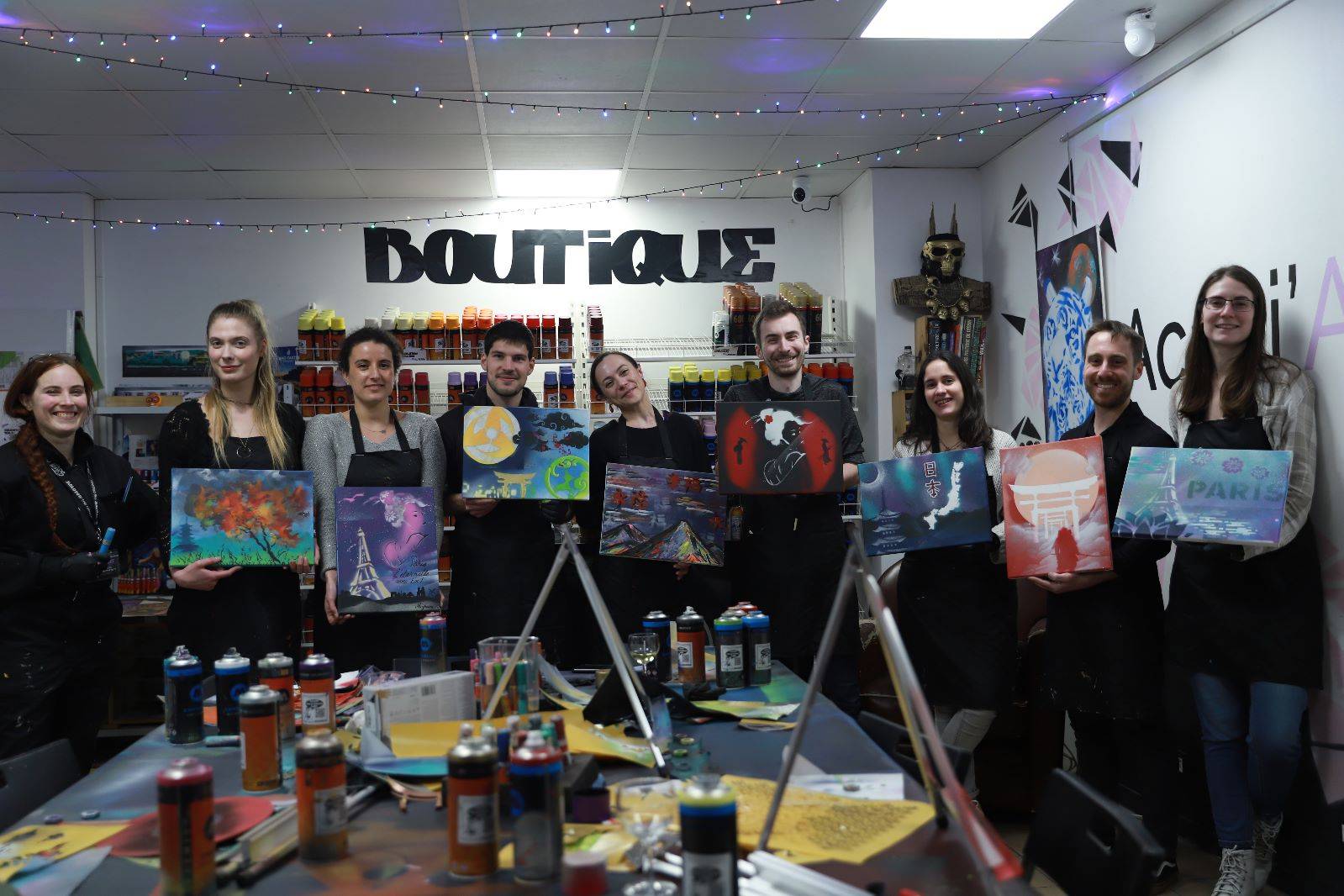 Team building peinture & sushis