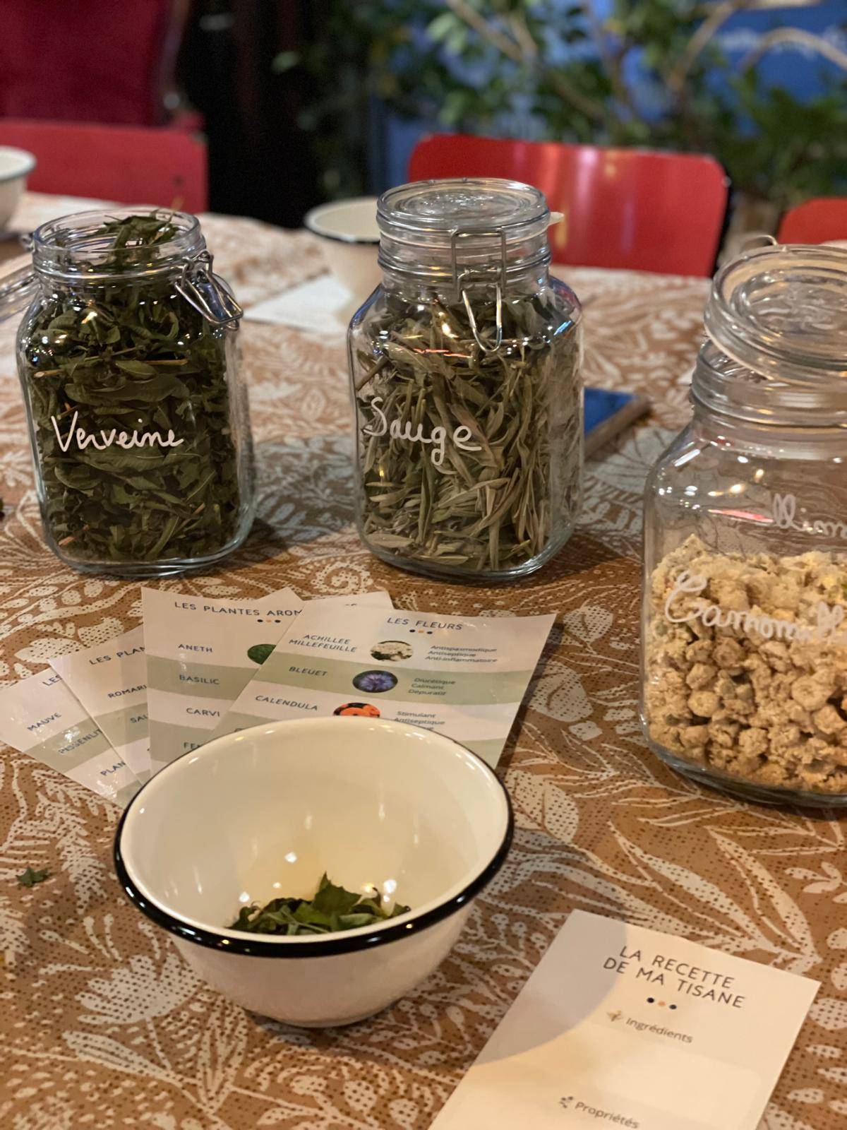 Atelier création de tisanes sur mesure